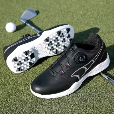 LEATHER SPIKES GOLF SHOES FOR MEN